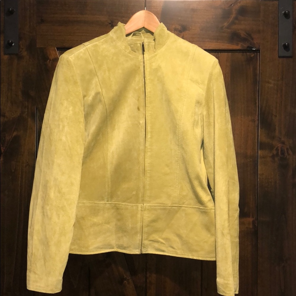 Green Suede leather jacket size L Pursuits, Ltd.